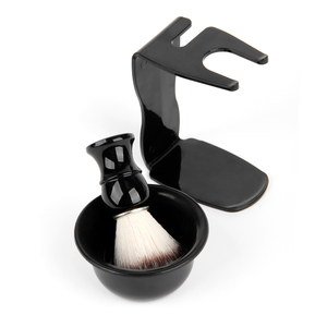 Vente chaude noir blaireau pour hommes rasoir de sécurité support vertical savon crème tasse bol support - Product Image 3