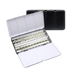 Haute qualité Vide Palette Mallette De Peinture <span class=keywords><strong>Aquarelle</strong></span> Étame la Boîte Pour 48 Demi Pan - Product Image 1