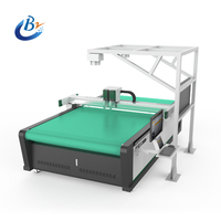 Bangzheng buen precio automático Dieless zapatos bolsas que hacen la máquina cortadora de cuero con equipo de plotter