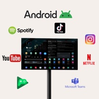 Haushalts-Mobiler Touchscreen Smart-TV Freistehender Drehbarer Ständer Kabelloses Miracast Live-Übertragung Tragbarer Großbildschirm
