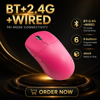 Mouse Gaming Berkinerja Tinggi Nirkabel Desain Unik Mouse Nirkabel Bluetooth5.0 Mouse Gaming Nirkabel dengan Daya Isi Ulang