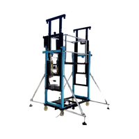 Plateforme élévatrice murale hydraulique compacte LIAOSHUO pour entrepôt domestique, monte-charge à double guide, prix économique, treuil de construction