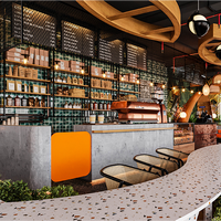 Comptoir haut de gamme, design d'intérieur moderne personnalisé, vente de meubles, décoration personnalisée, bar à café pour boutique, comptoir d'exposition pour