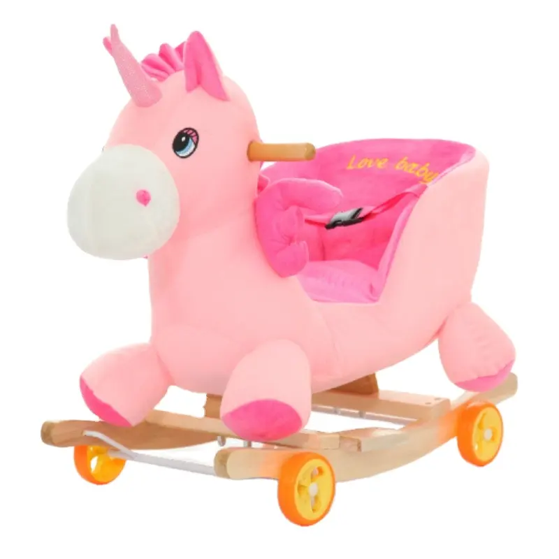 Деревянная игрушечная лошадка-качалка от производителя OEM ODM, оптовая продажа с завода, новый дизайн, креативная кукла для верховой езды для детей