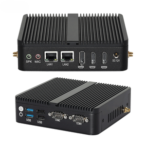 Quad Core j6412 không quạt <span class=keywords><strong>Mini</strong></span> PC Linux RS232 IOT máy tính công nghiệp W/ Dual Lan Dual Com kép h-dmi dp - Product Image 1