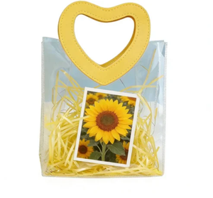 New Fashion Waterproof <b>Transparent</b> PVC Beach Tote <b>Bag</b> for Women with Flexiloop Handle Shoulder Strap Small Size - Product Image 3