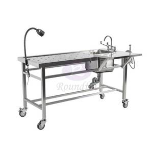 Table de <span class=keywords><strong>lavage</strong></span> <span class=keywords><strong>mortuaire</strong></span> en acier inoxydable 304, vente directe d'usine Roundfin - Product Image 1