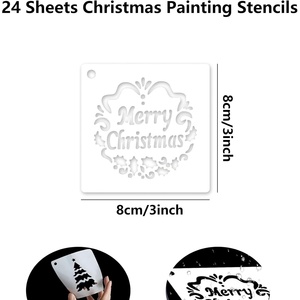 Giáng Sinh Giấy Nến Cho Gỗ Sơn Tái Sử Dụng Bông Tuyết Santa Claus Giấy Nến Cho Tự Làm Thẻ Thủ Công Trang Trí Nội Thất - Product Image 2