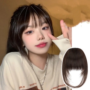 Perruque <span class=keywords><strong>Frange</strong></span> pour Femmes Invisible Cheveux Epais <span class=keywords><strong>Frange</strong></span> avec Clips Perruque Patches Extensions de Cheveux de Remplacement Sourcils Postiche - Product Image 5