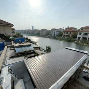 Couverture de <span class=keywords><strong>piscine</strong></span> automatique isolée en alliage d'aluminium sur mesure, imperméable et durable, avec enrouleur électrique - Product Image 2