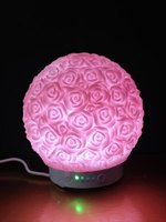 Nouveau Diffuseur d'Arômes Électrique Ultrasonique en Céramique Florale Artistique, Purificateur d'Air, Décoration de Table, Garantie 1 An