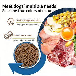 Nourriture sèche pour chiens OEM personnalisée, riche en protéines, pour toutes les races, universelle pour chiots, adultes, seniors, toutes les étapes de vie, santé de la <span class=keywords><strong>peau</strong></span> et du pelage - Product Image 3