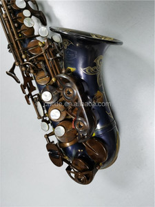 Marea Musica pro uso deep blue curved soprano <span class=keywords><strong>sassofono</strong></span> con il nichel dell'annata chiavi in vendita - Product Image 4