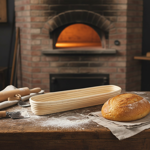 ชุดหมักแป้งขนมอบทำจากหวายสำหรับทำขนมปังบาแกตต์ฝรั่งเศสแบบ43X9X5.5CM สำหรับ<span class=keywords><strong>ร้าน</strong></span>ทำขนมปัง - Product Image 5