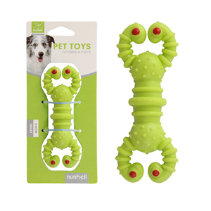 Nunbellpets durevole interattivo cane da masticare giocattolo solido elastico TPR eco-friendly Pet palla esplosivo fiore Pet Pattern resistente al morso - Product Image 4