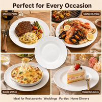 Échantillon gratuit Assiette à dîner de 7 pouces en PP blanc écologique ultra-mince résistante à la chaleur et au micro-ondes