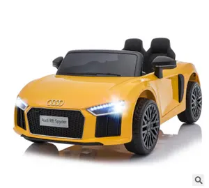 AUDI R8 Được Cấp Phép Trẻ Em Đi Xe Trên Xe 12V Động Cơ Đôi Pin Xe Điều Khiển Từ Xa