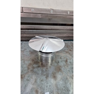 Tapa de chimenea de acero galvanizado tipo inserto, cubierta fija para chimeneas de techo - Product Image 4