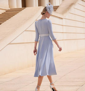 2023 vestido <span class=keywords><strong>de</strong></span> <span class=keywords><strong>dama</strong></span> <span class=keywords><strong>de</strong></span> honor <span class=keywords><strong>turquesa</strong></span> <span class=keywords><strong>de</strong></span> manga larga con cuentas <span class=keywords><strong>vestidos</strong></span> <span class=keywords><strong>de</strong></span> graduación con cuello en V para mujeres <span class=keywords><strong>vestidos</strong></span> <span class=keywords><strong>de</strong></span> noche - Product Image 4