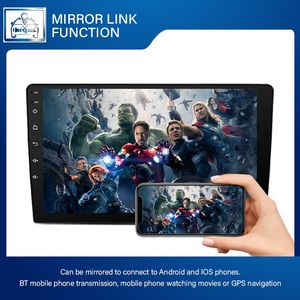 Reproductor de DVD para Auto Universal de 10 Pulgadas 1DIN con Pantalla IPS, 4 Núcleos, Unidad Principal Android, GPS, Amplificador, Radio Estéreo para Auto - Product Image 3