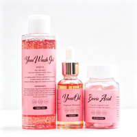 Produits de soins féminins naturels à base de plantes sous marque privée : Gel lavant vaginal pour femmes, Ensemble Yoni, Ensemble d'huiles et de bâtonnets Yoni