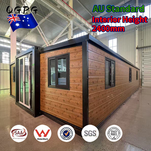 Maison conteneur extensible standard australienne 20ft 30ft 40ft, modulaire préfabriquée en panneaux sandwich, 3 4 5 chambres - Product Image 1
