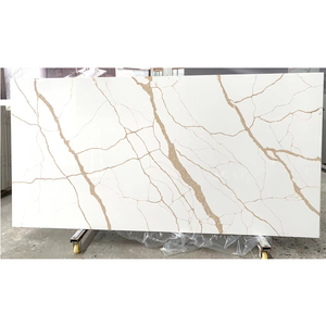 Newstar calacata or blanc quartz dalles pierre agglomérée, quartz aggloméré - Product Image 4