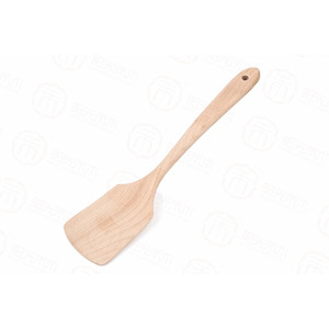 Wooden Spatula Beech Wood <b>Large</b> Thick Handle Non Stick <b>Pan</b> Frying Cooking Tool Reusable Hand Wash Only - Product Image 4