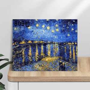 Peinture par numéros pour adultes Kits abstrait paysage de <span class=keywords><strong>rivière</strong></span> photo sur numéros pour décors de maison 40x50cm/16x20 pouces <span class=keywords><strong>sans</strong></span> - Product Image 6