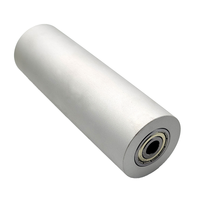 Rouleaux de pression et roues de guidage pour machine à poncer à bande avec roue motrice en acier inoxydable à double roulement