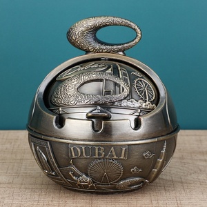 ที่เขี่ยบุหรี่แบบทันสมัยสำหรับบ้านและห้องนั่งเล่น ดีไซน์สร้างสรรค์ ป้องกันเถ้าบุหรี่ฟุ้งกระจาย กลิ่นควันตกค้าง ตกแต่งสวยงาม - Product Image 6