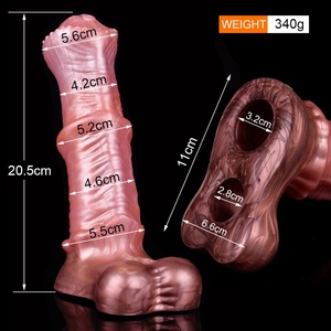 Funda de silicona acanalada grande YOCY Fantasy Horse con anillo antideslizante, juguetes sexuales para hombres, extensor y alargador de pene. - Product Image 6