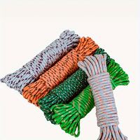 Cuerda Trenzada de Macramé de 3mm-6mm, 100% Algodón de Alta Resistencia, Ecológica, para Bolsas de Ropa, Embalaje Personalizado