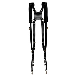 <span class=keywords><strong>Correa</strong></span> de cámara de cuero dual Equipo de fotografía Correas de cámara SLR resistentes a caídas ajustables - Product Image 4