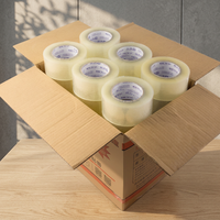Ruban adhésif transparent BOPP à forte adhérence, largeur 45 mm, pour le déménagement à domicile, la fermeture de boîtes et l'utilisation dans les centres de distribution