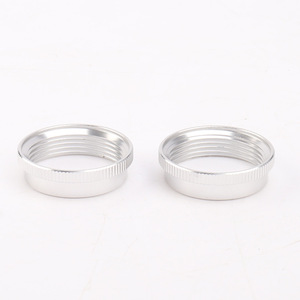 Aluminum Machining Parts Threaded <b>Ring</b> Silver Plated High Accuracy Machinery Components - Product Image 4