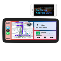 Reproductor de DVD para coche universal con pantalla táctil IPS, GPS, radio FM, entrada auxiliar, Carplay inalámbrico y Android Auto, radio para coche Android de 12.3 pulgadas