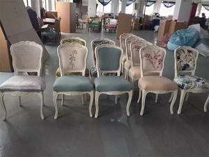 Chaise de salle à manger en rotin tissé en bois, vente en gros, café-restaurant contemporain nordique - Product Image 2