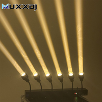 Barre de 6 projecteurs LED Pinspot sans fil DMX 6x10W blanc chaud sur batterie, 6 têtes, col de cygne flexible, télécommande, pour scène, mariage et événements