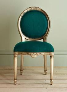 Sillón individual de diseño Royal con estructura de madera maciza resistente para decoración de sala de estar moderna y clásica - Product Image 2