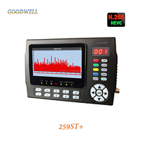 New Satellite Finder Meter ( 259ST+ ) 4.3 Inch Support DVB-S2+T2+C Combo TV Receiver Spectrum Analyzer