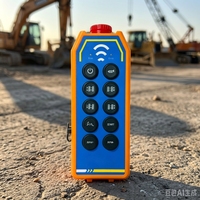 Control Remoto Inalámbrico para Grúa de 10 Teclas, Resistente al Agua, Botones y Frecuencia Personalizables, Logotipo OEM/ODM Personalizado para Maquinaria Hidráulica