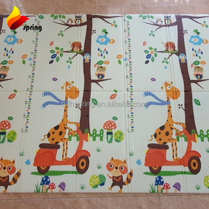 Le plus récent modèle personnalisé Non toxique Xpe bébé ramper tapis de jeu Double face épais pliant tapis de jeu pour bébé - Product Image 2
