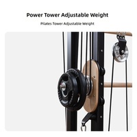 Tour spirale murale d'entraînement, équipement de Pilates multifonctionnel et de yoga, avec lit de base réglable à double poulie, grand modèle, motif marbre