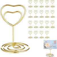 Porte-numéro de table en métal couleur or, or rose, argent pour mariages, Noël, Thanksgiving, Nouvel An et autres occasions
