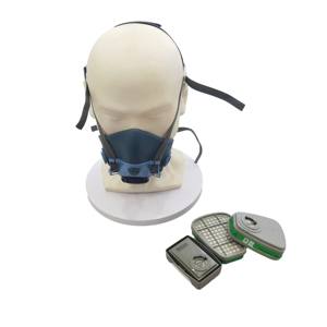 หน้ากากครึ่งหน้าซิลิโคนแบบใช้ซ้ำได้ประสิทธิภาพสูง | หน้ากากป้องกันฝุ่นและสีพร้อมการออกแบบให้พับเก็บได้สำหรับการดับเพลิง - Product Image 3