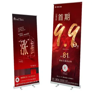 Advertising Roll Up Banners Retractable Pull Up Banner Stand For Exhibition Advertising Display Activities