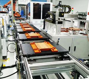 Dubbele Snelheid Kettingtransporteur Voor Elektrische Motorfiets Assemblagelijn Pallet Transportband Systeem Vrije Stroom Gemotoriseerde Dubbele Snelheid - Product Image 2