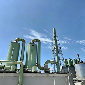 Hebei Tingqian : Tours de désulfuration en <span class=keywords><strong>fibre</strong></span> de verre personnalisées, technologie d'enroulement intégrée, services de pliage et de découpe, finition lisse - Product Image 3