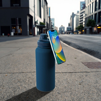 Tasse thermos en acier inoxydable 304 de grande capacité transfrontalière support de téléphone portable magnétique Pot d'espace portable